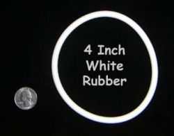 4" White Champion Rubber Ring